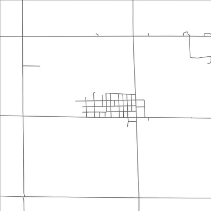 ROAD MAP OF DANUBE, MINNESOTA BY MAPBAKES