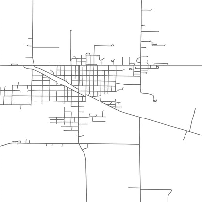 ROAD MAP OF DAWSON, MINNESOTA BY MAPBAKES