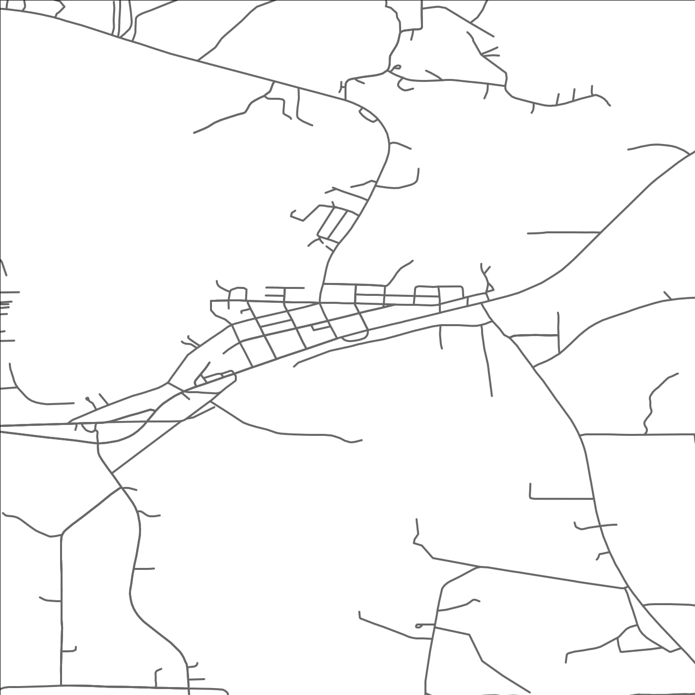 ROAD MAP OF DEERWOOD, MINNESOTA BY MAPBAKES