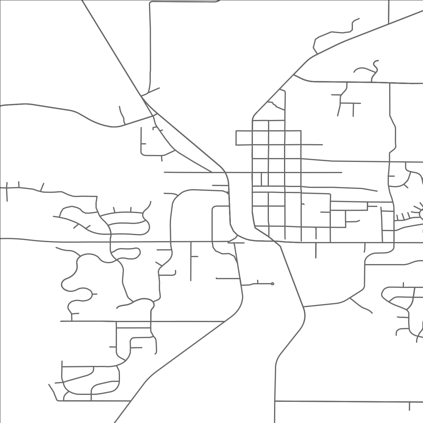 ROAD MAP OF DELANO, MINNESOTA BY MAPBAKES