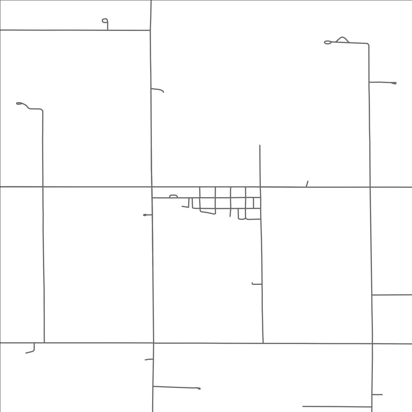 ROAD MAP OF DELHI, MINNESOTA BY MAPBAKES