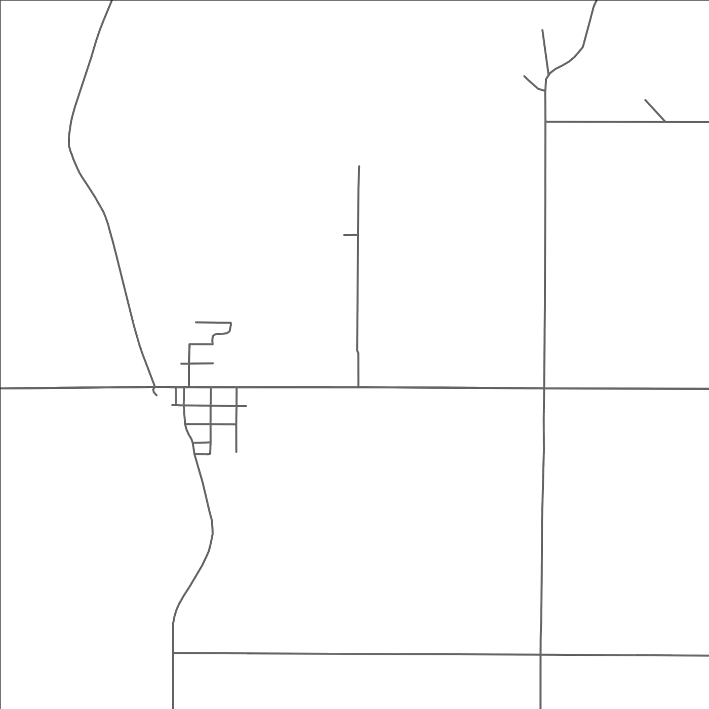 ROAD MAP OF DENNISON, MINNESOTA BY MAPBAKES