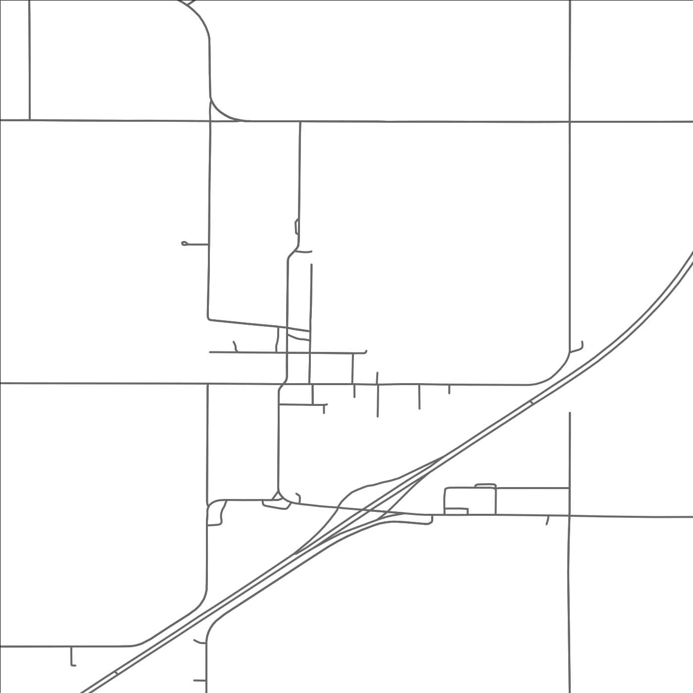 ROAD MAP OF DEXTER, MINNESOTA BY MAPBAKES