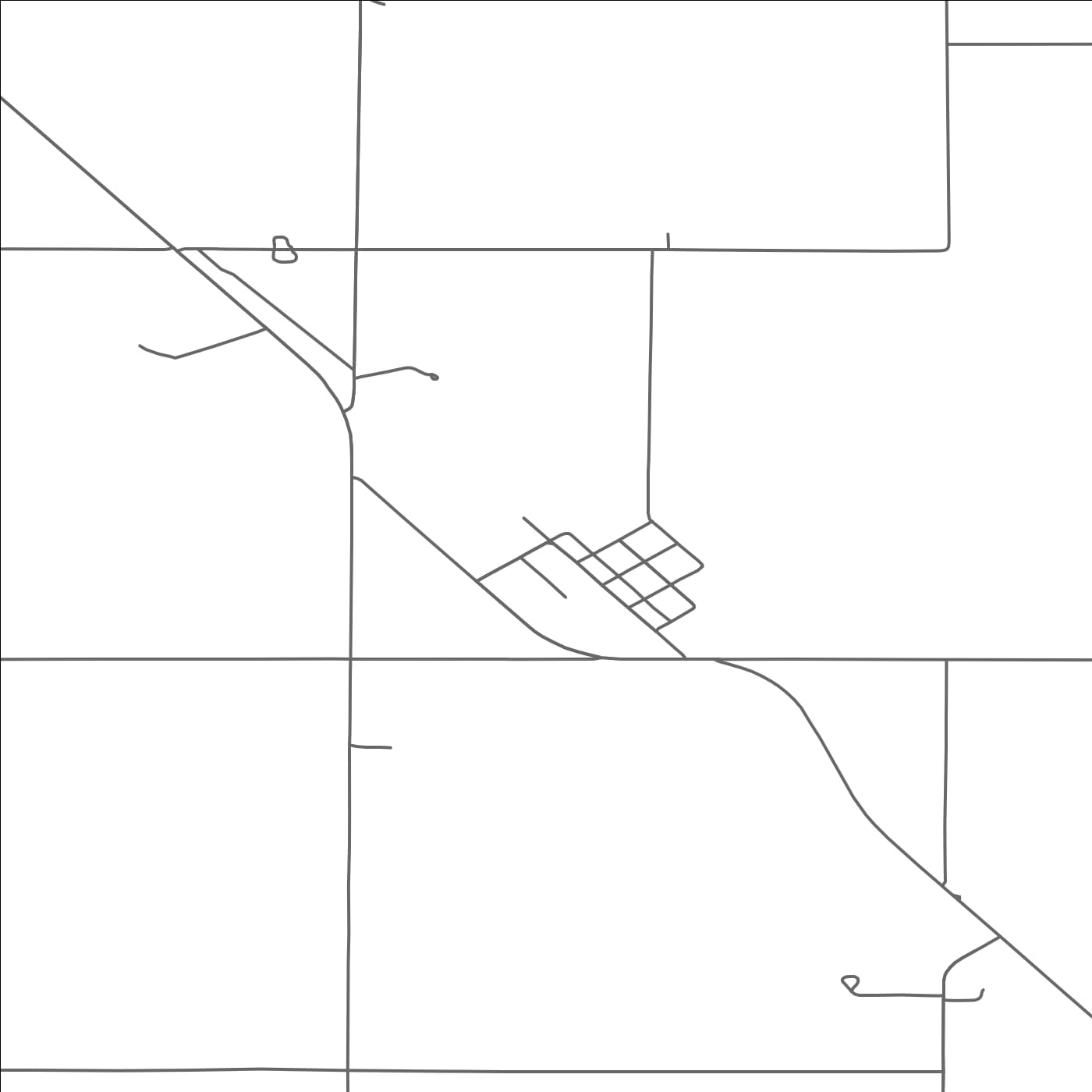 ROAD MAP OF DORAN, MINNESOTA BY MAPBAKES