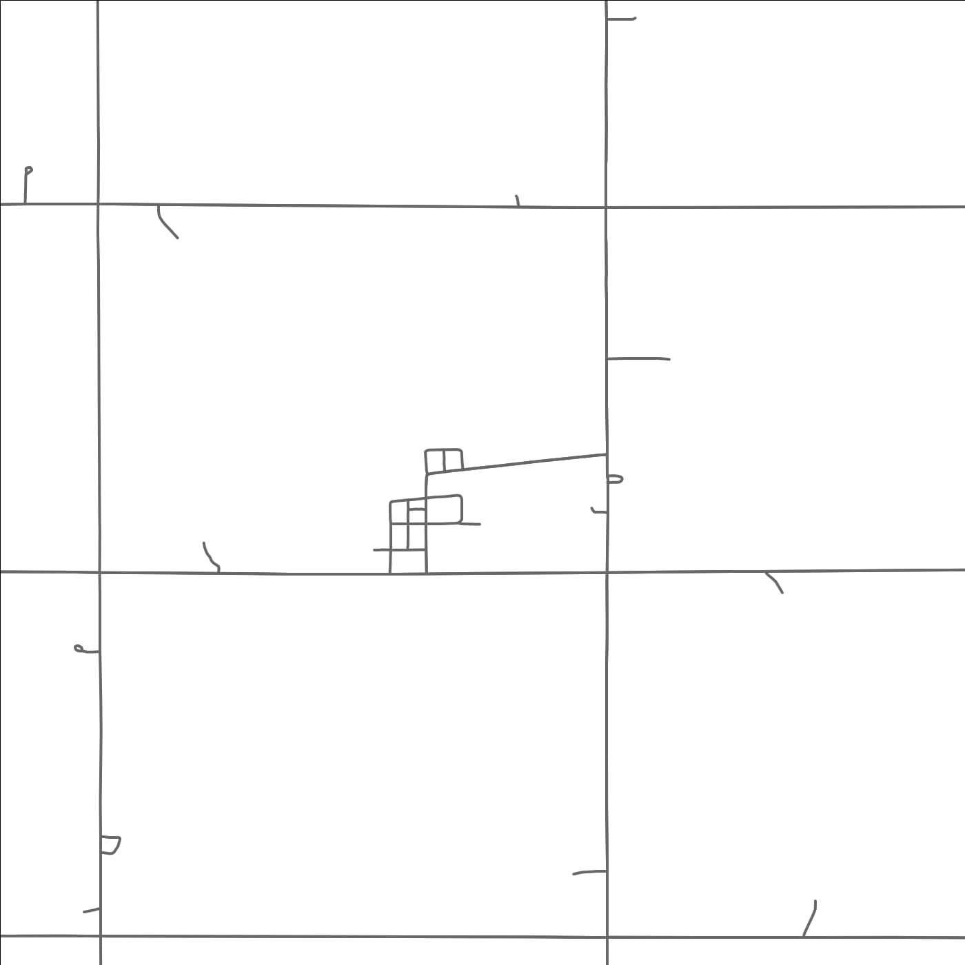 ROAD MAP OF DOVRAY, MINNESOTA BY MAPBAKES