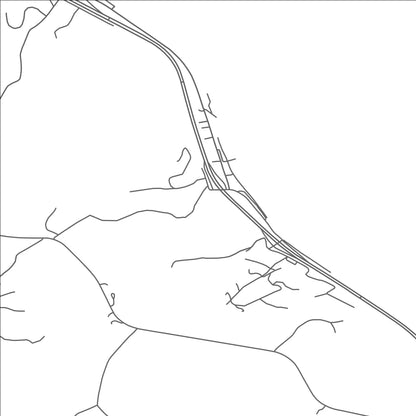 ROAD MAP OF DRESBACH, MINNESOTA BY MAPBAKES