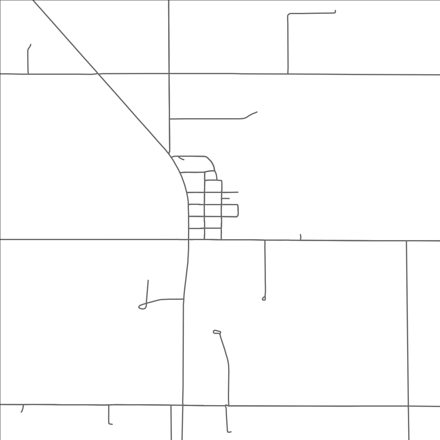 ROAD MAP OF DUMONT, MINNESOTA BY MAPBAKES