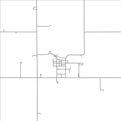 ROAD MAP OF EASTON, MINNESOTA BY MAPBAKES