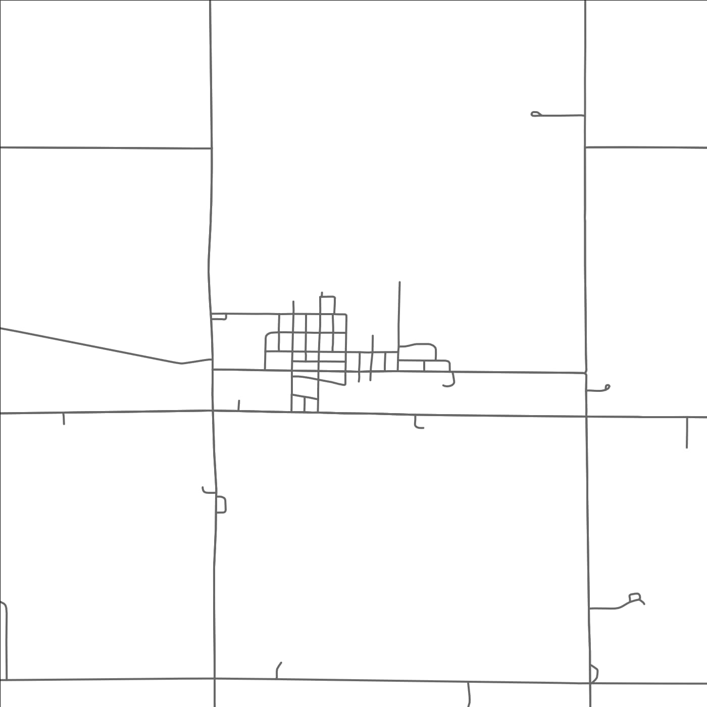 ROAD MAP OF ECHO, MINNESOTA BY MAPBAKES