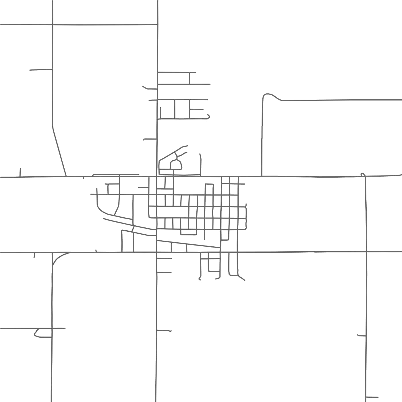 ROAD MAP OF EDGERTON, MINNESOTA BY MAPBAKES