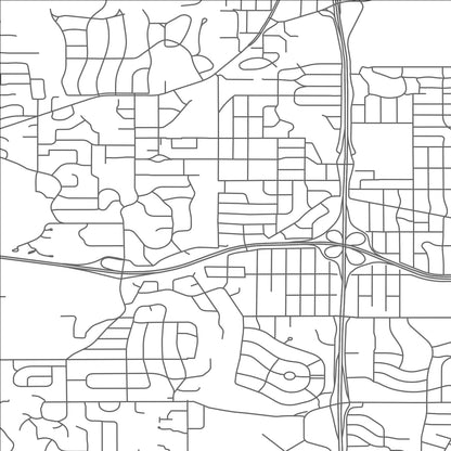 ROAD MAP OF EDINA, MINNESOTA BY MAPBAKES