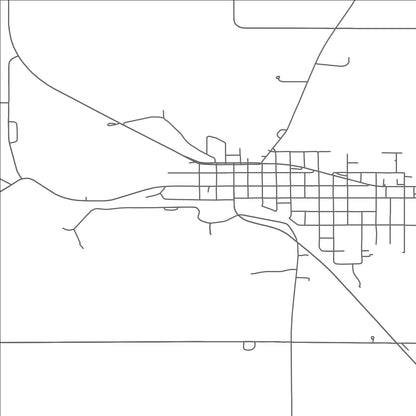 ROAD MAP OF ELBOW LAKE, MINNESOTA BY MAPBAKES