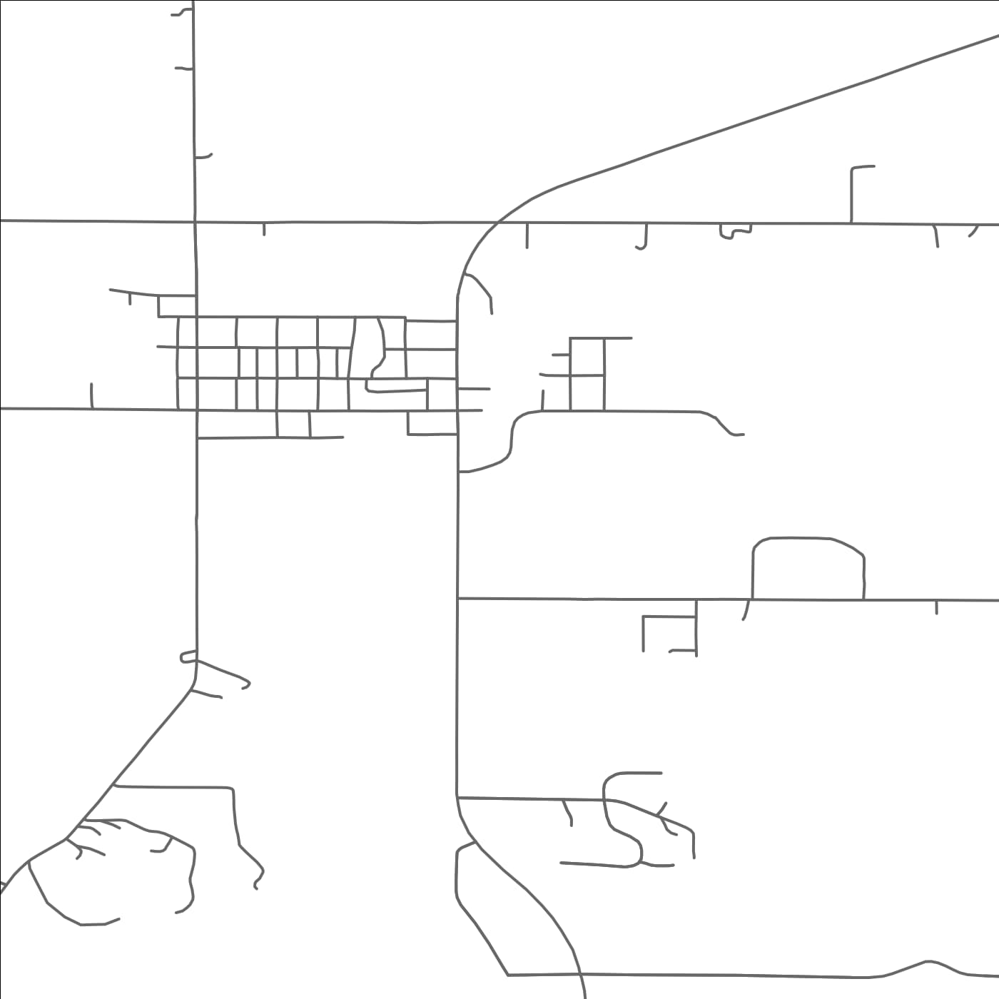 ROAD MAP OF ELGIN, MINNESOTA BY MAPBAKES