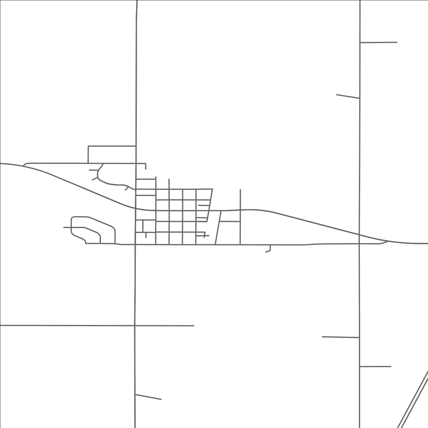 ROAD MAP OF ELLENDALE, MINNESOTA BY MAPBAKES