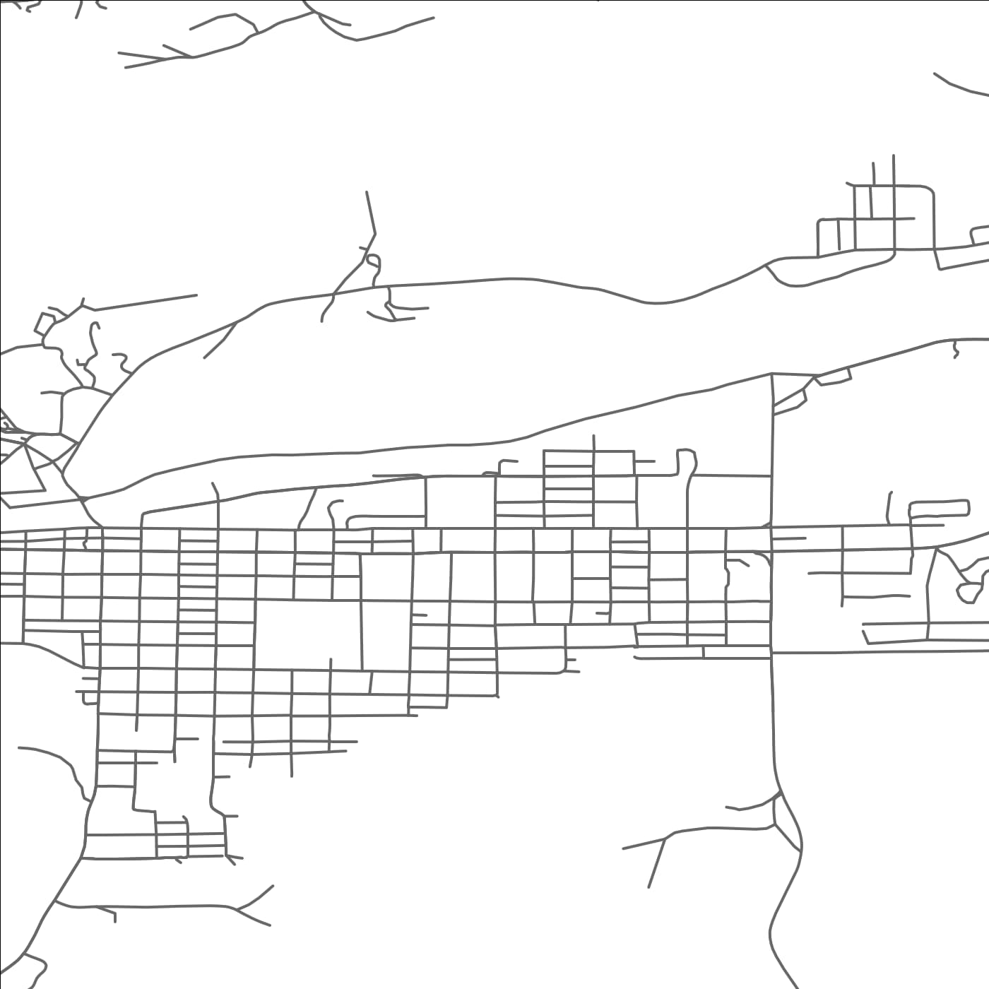 ROAD MAP OF ELY, MINNESOTA BY MAPBAKES