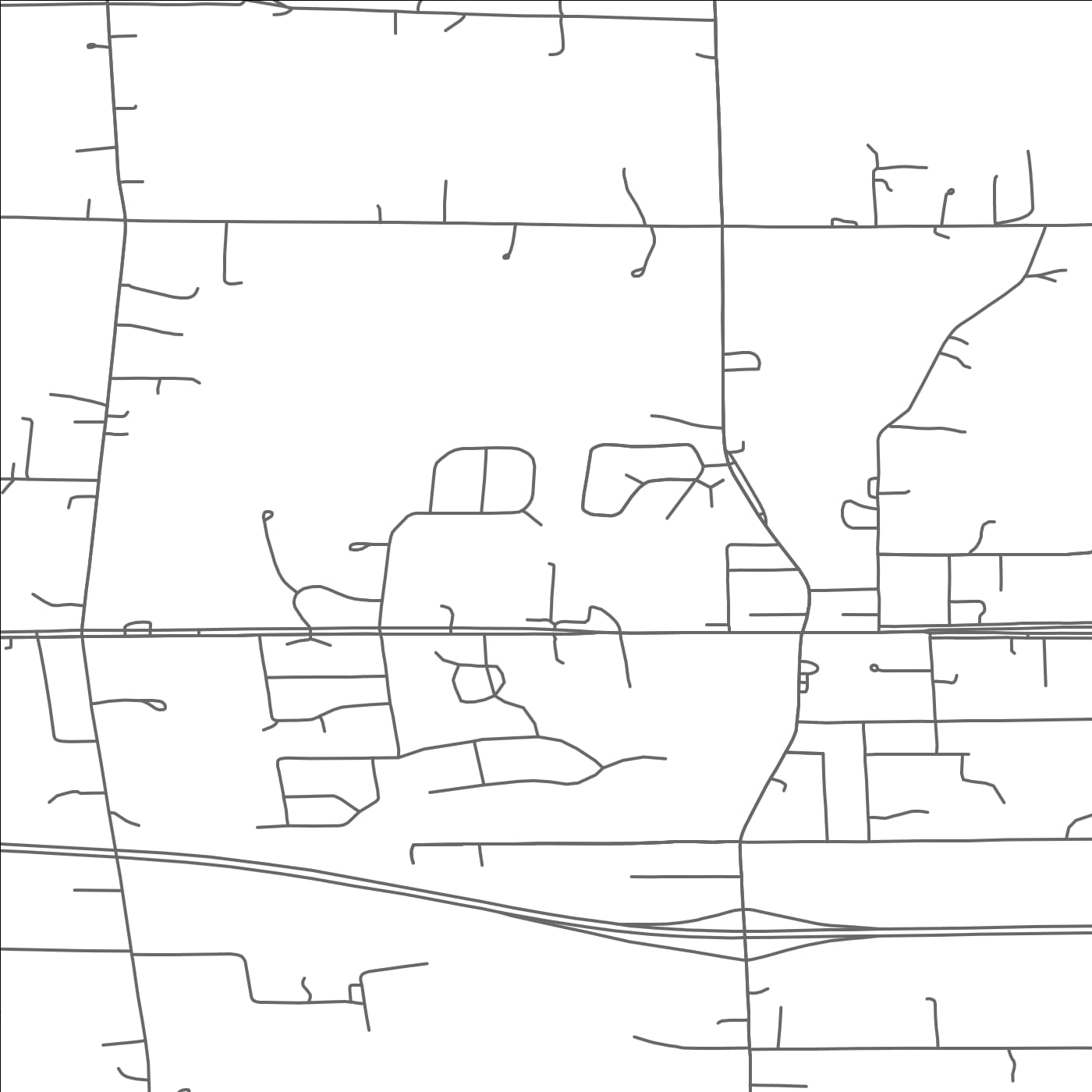 ROAD MAP OF ESKO, MINNESOTA BY MAPBAKES