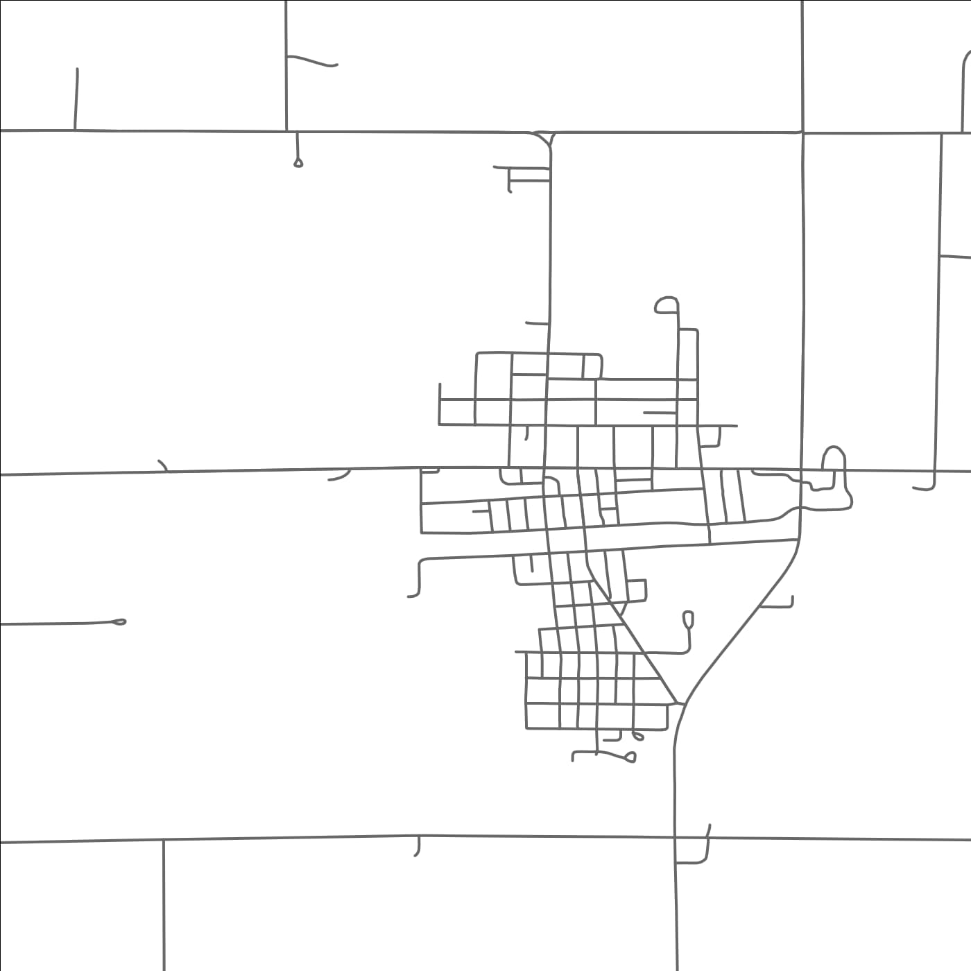 ROAD MAP OF FAIRFAX, MINNESOTA BY MAPBAKES