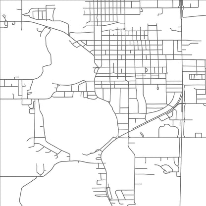 ROAD MAP OF FAIRMONT, MINNESOTA BY MAPBAKES