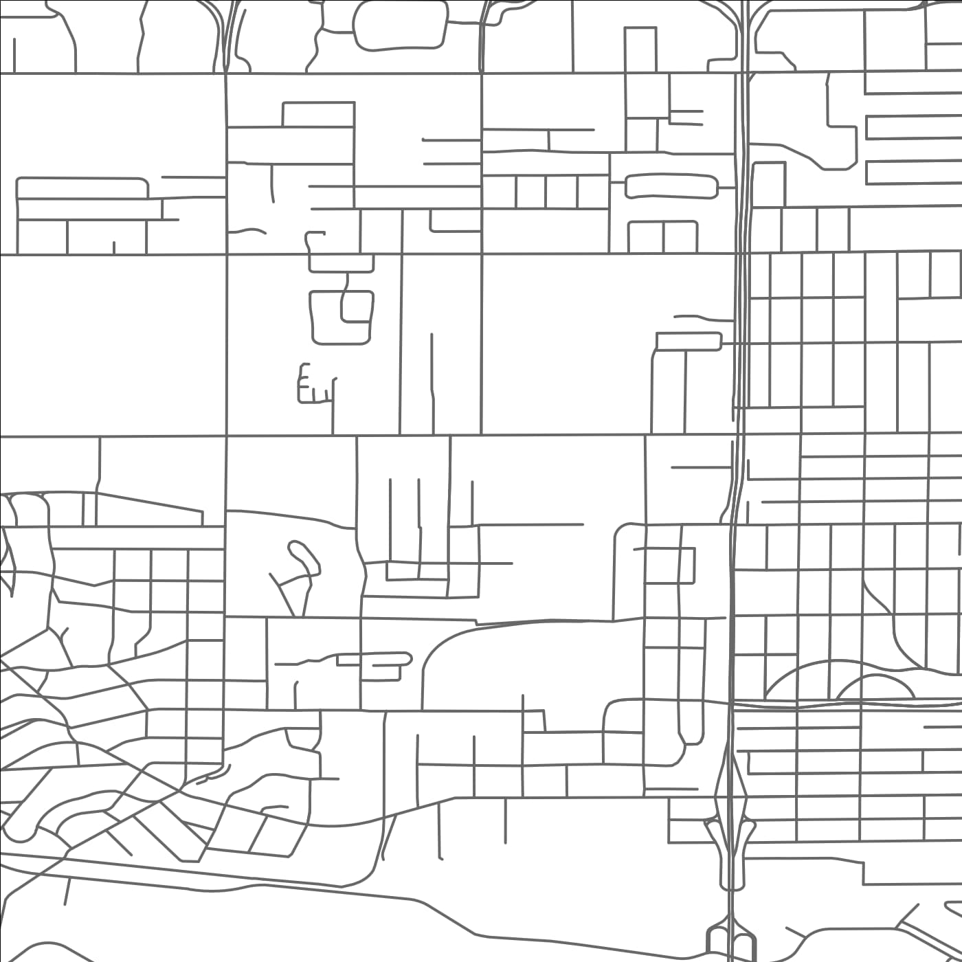 ROAD MAP OF FALCON HEIGHTS, MINNESOTA BY MAPBAKES