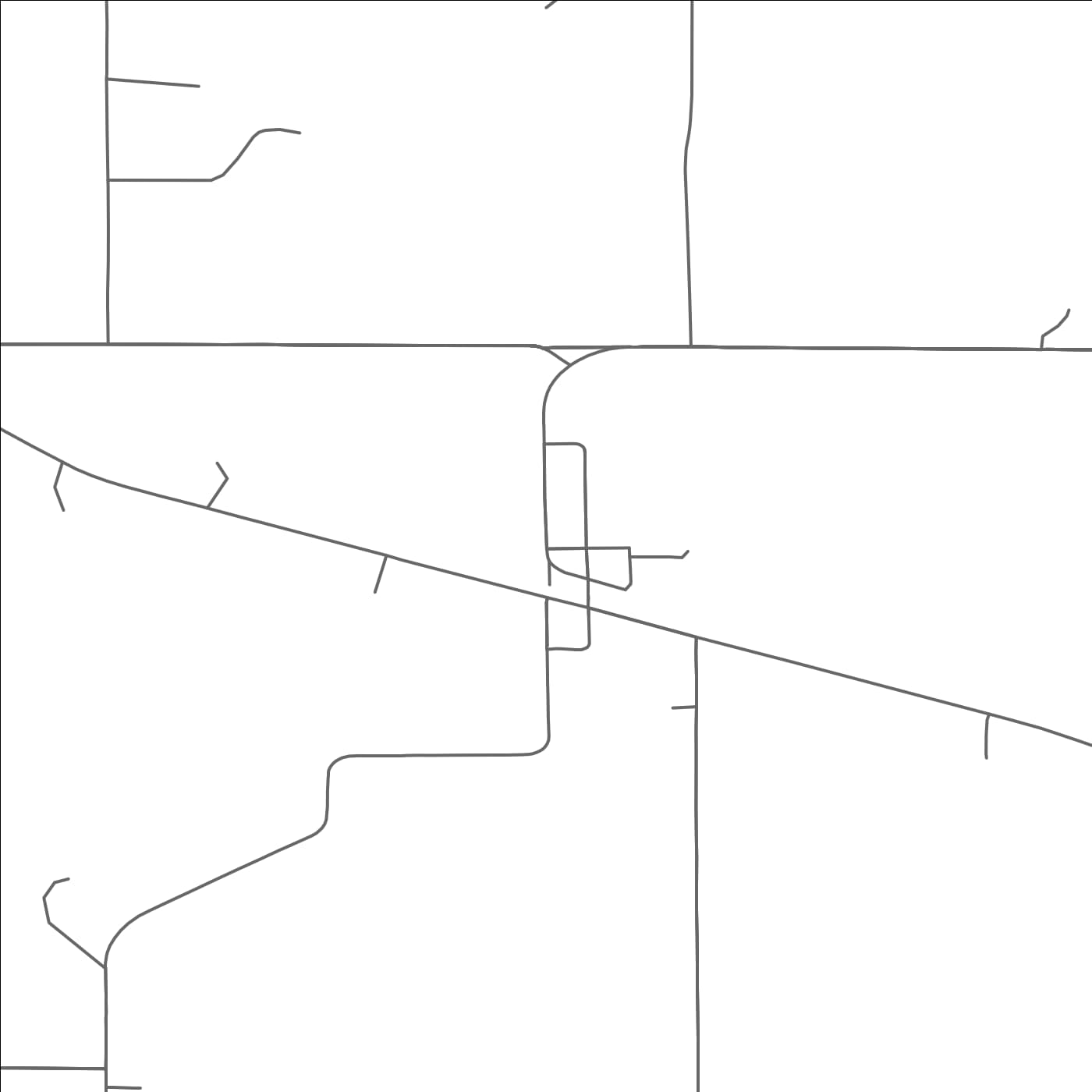 ROAD MAP OF FARWELL, MINNESOTA BY MAPBAKES