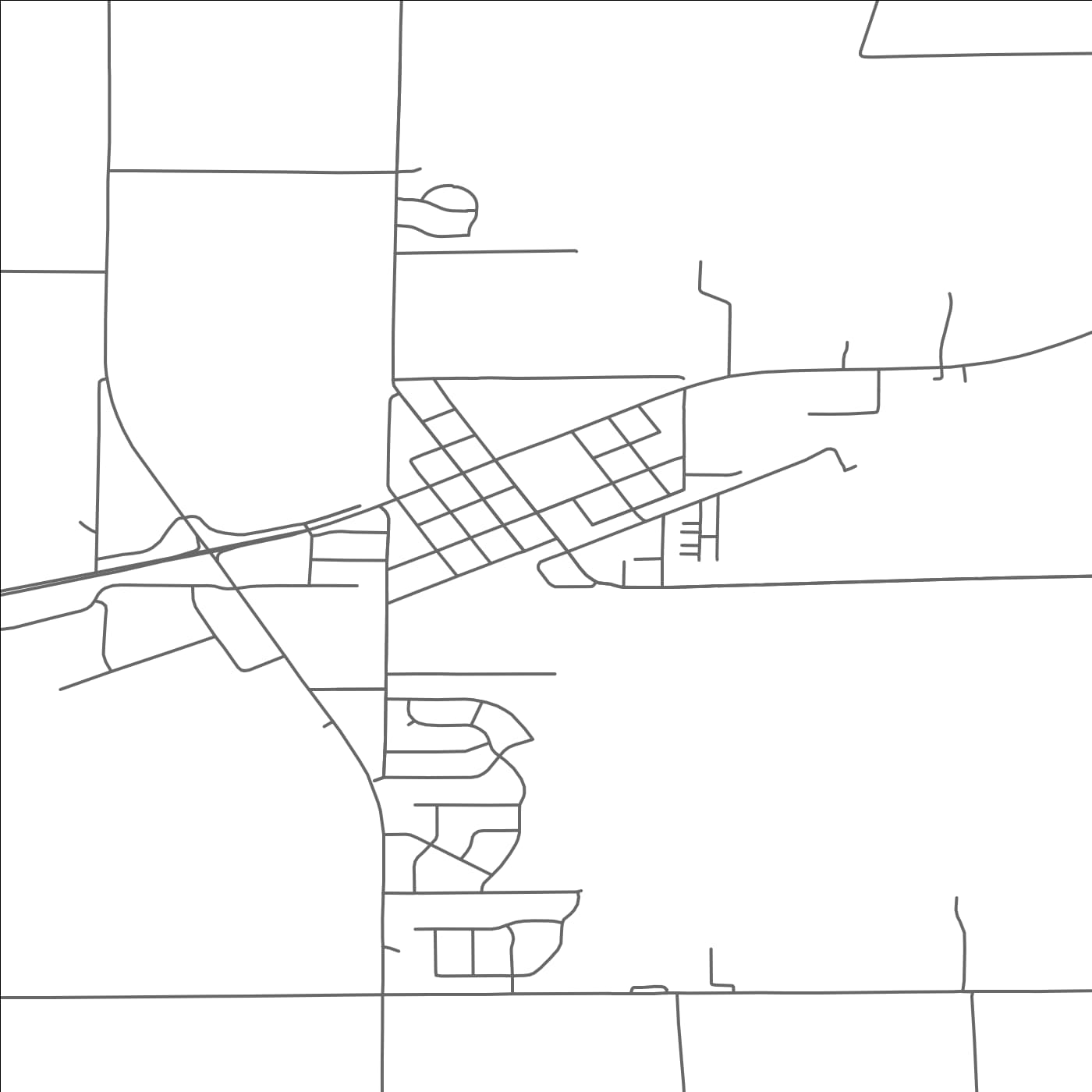 ROAD MAP OF FOLEY, MINNESOTA BY MAPBAKES