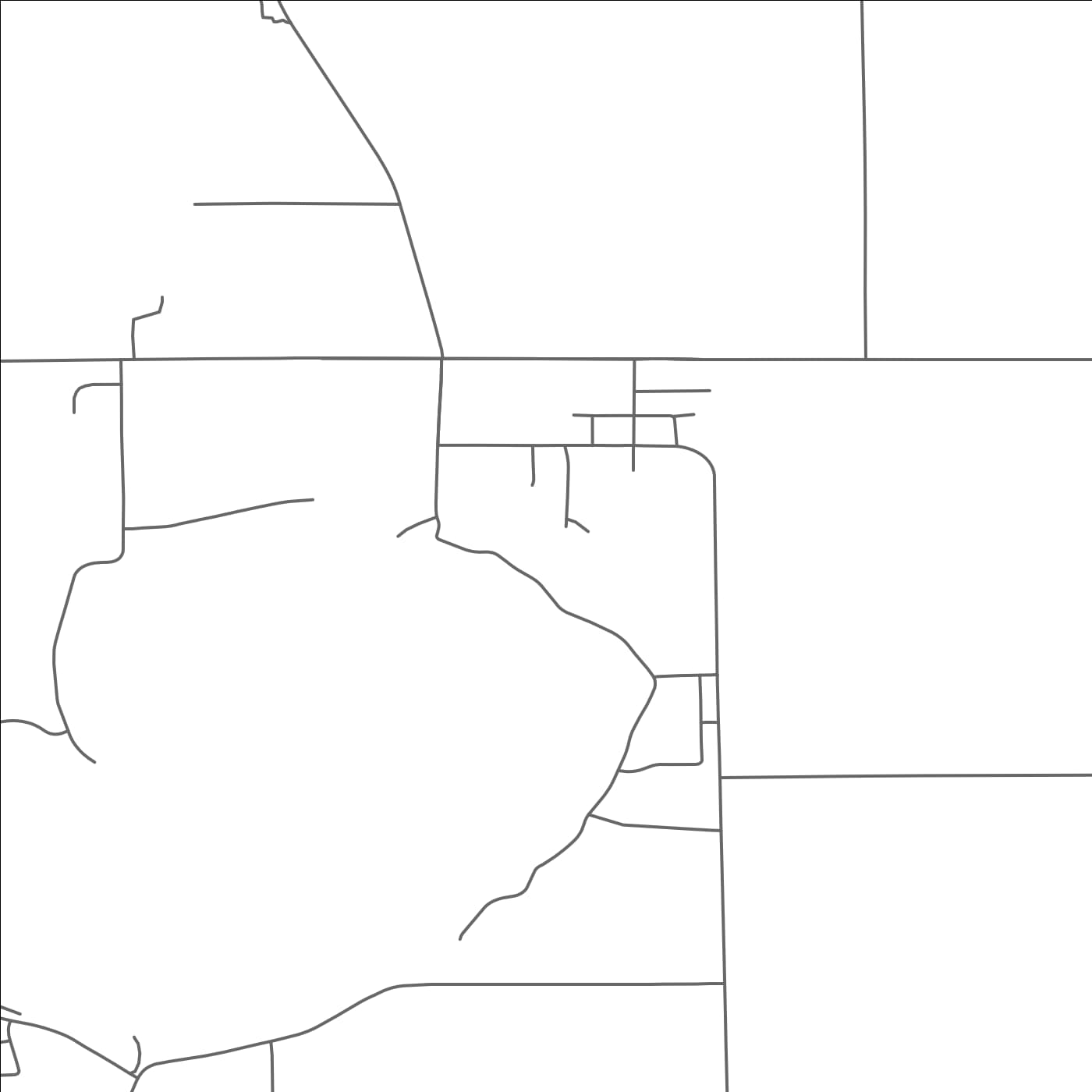 ROAD MAP OF FORADA, MINNESOTA BY MAPBAKES