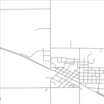 ROAD MAP OF FOSSTON, MINNESOTA BY MAPBAKES