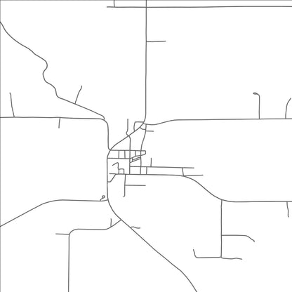 ROAD MAP OF FOUNTAIN, MINNESOTA BY MAPBAKES