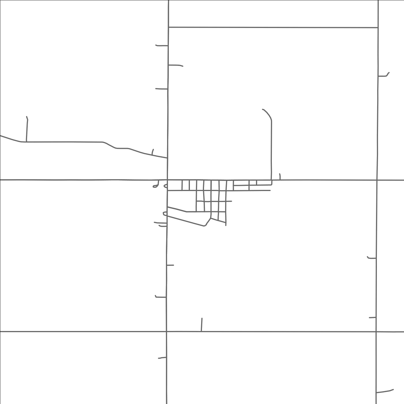 ROAD MAP OF FROST, MINNESOTA BY MAPBAKES