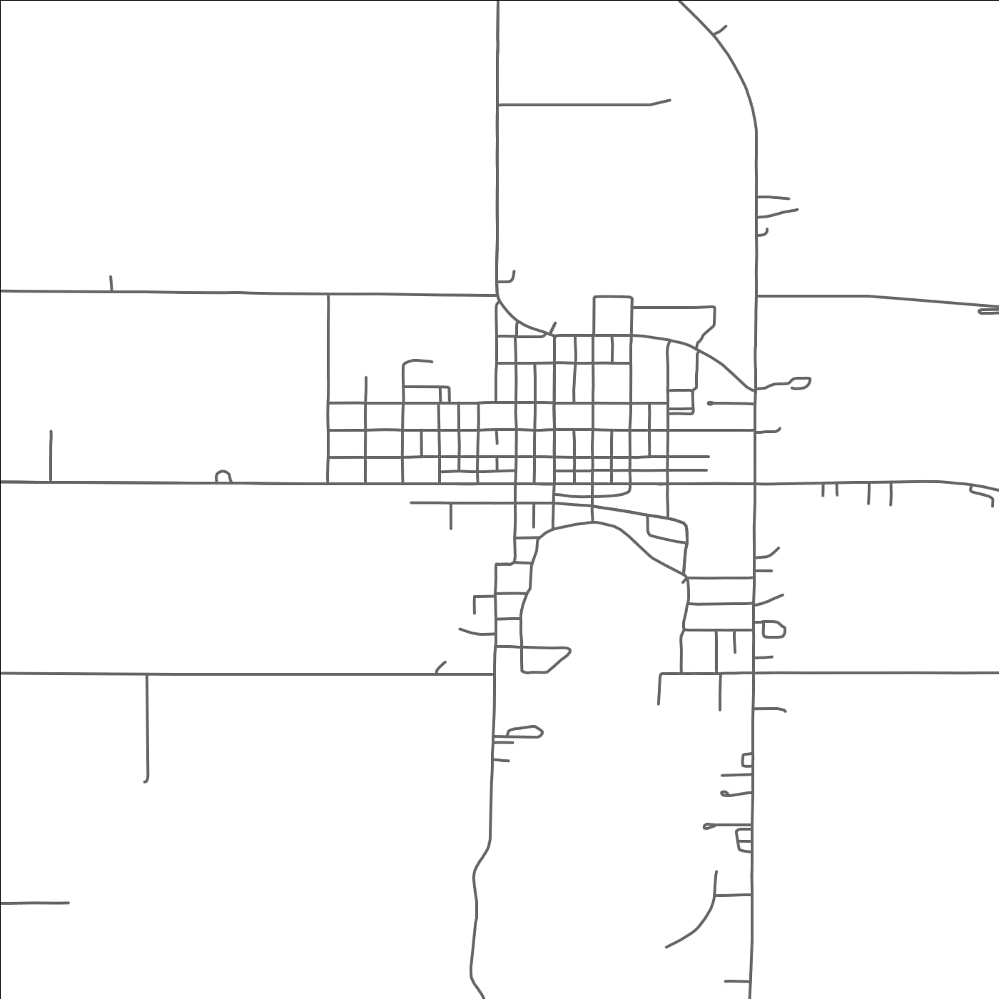 ROAD MAP OF FULDA, MINNESOTA BY MAPBAKES