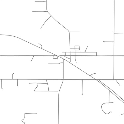 ROAD MAP OF GARFIELD, MINNESOTA BY MAPBAKES