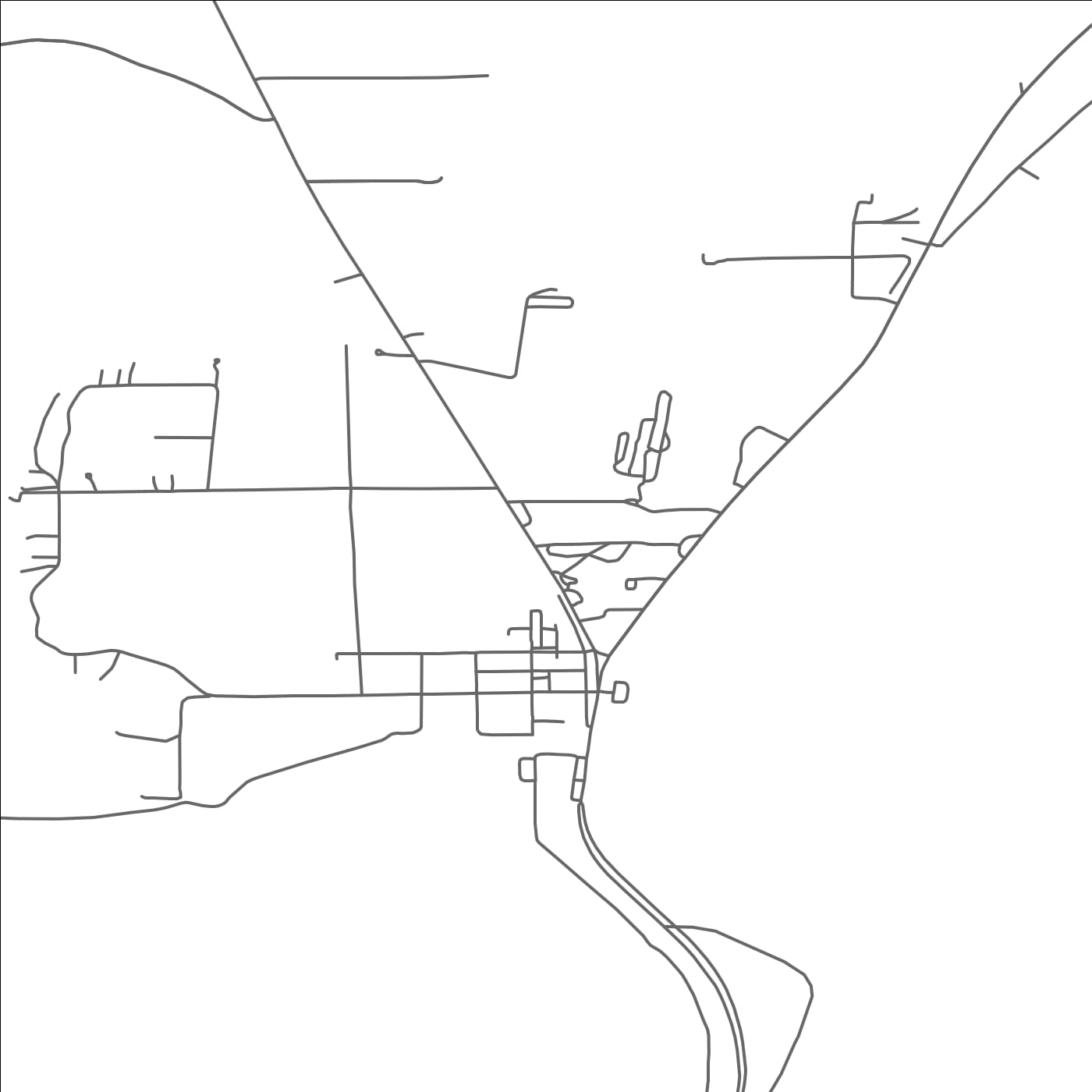 ROAD MAP OF GARRISON, MINNESOTA BY MAPBAKES