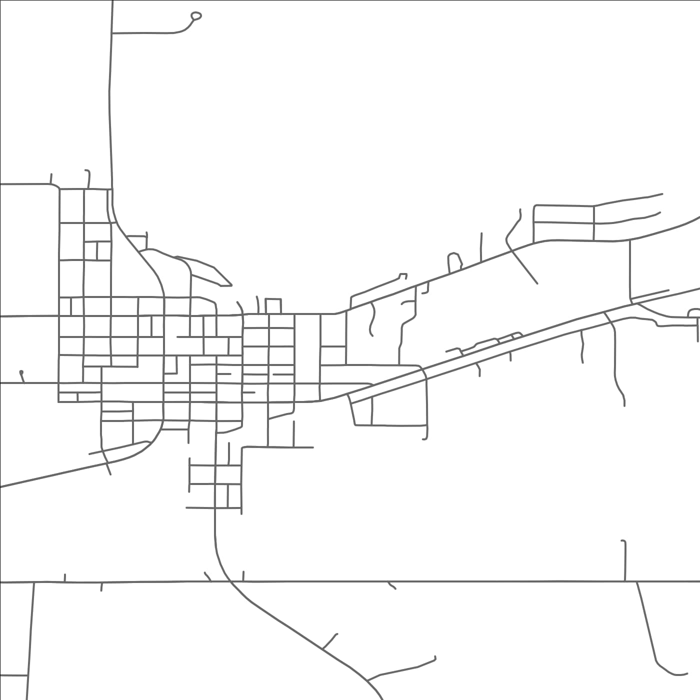 ROAD MAP OF GAYLORD, MINNESOTA BY MAPBAKES