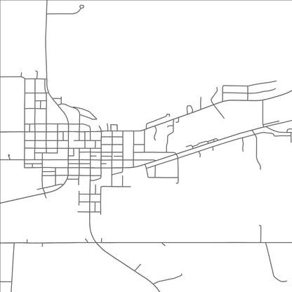 ROAD MAP OF GAYLORD, MINNESOTA BY MAPBAKES