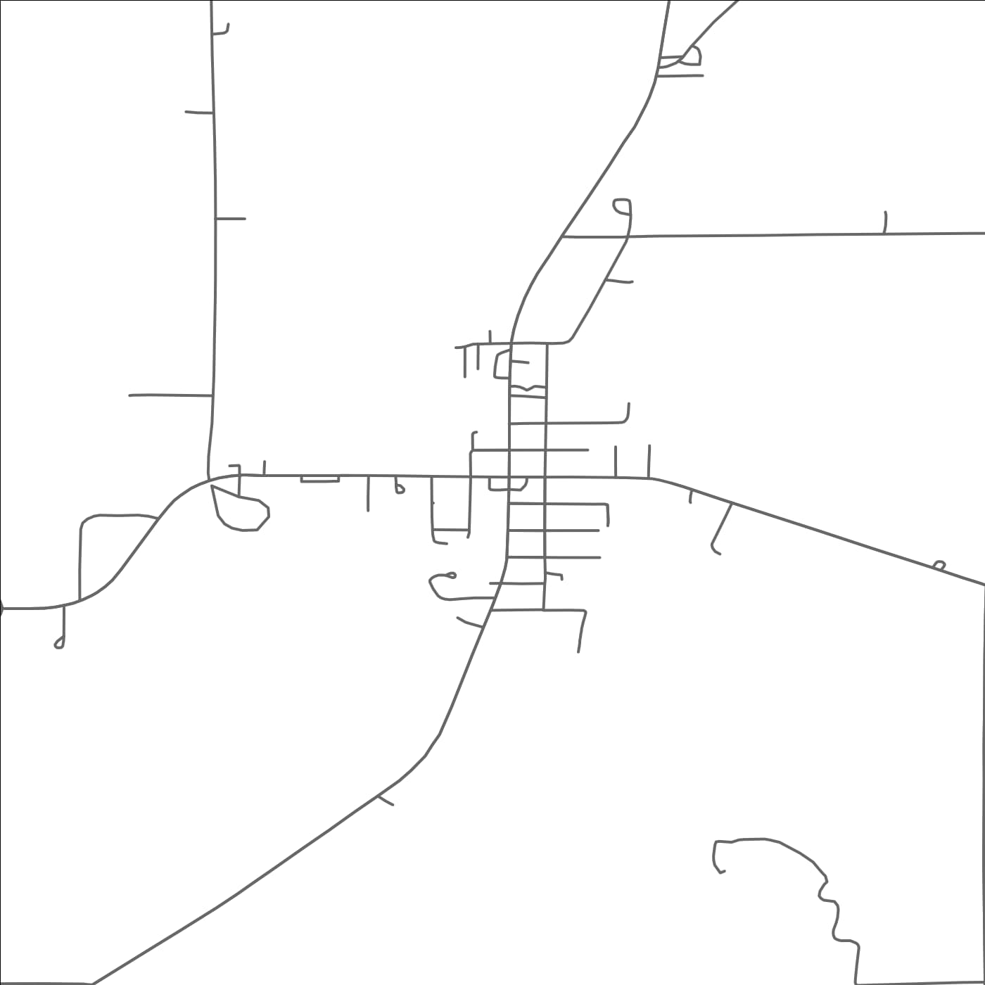 ROAD MAP OF GENEVA, MINNESOTA BY MAPBAKES