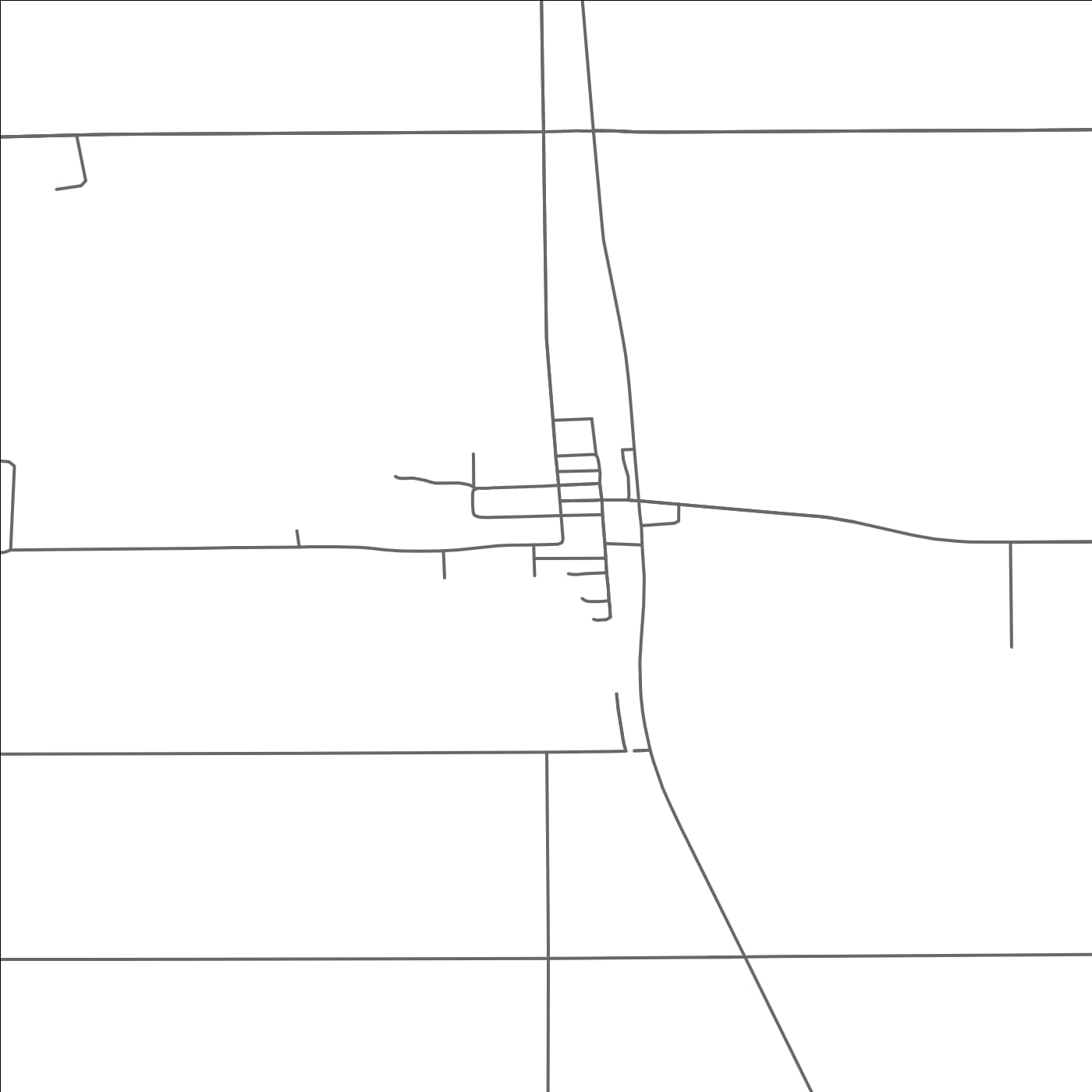 ROAD MAP OF GEORGETOWN, MINNESOTA BY MAPBAKES