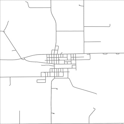 ROAD MAP OF GIBBON, MINNESOTA BY MAPBAKES