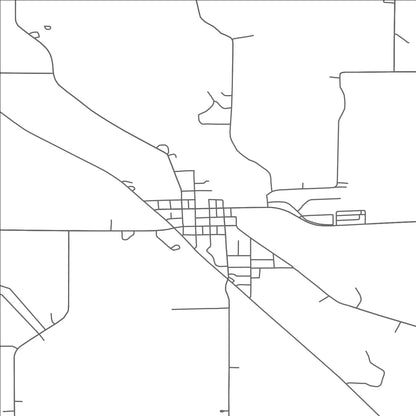 ROAD MAP OF GLENVILLE, MINNESOTA BY MAPBAKES