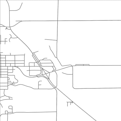 ROAD MAP OF GLENWOOD, MINNESOTA BY MAPBAKES