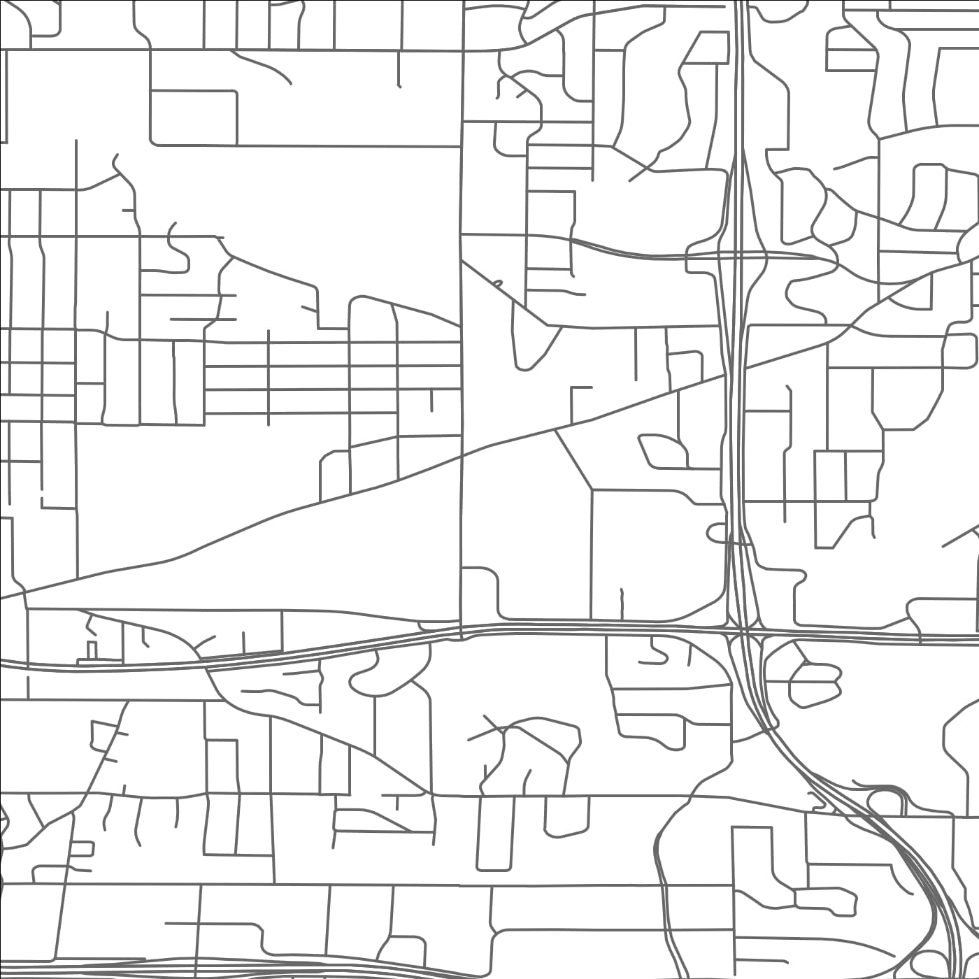 ROAD MAP OF GOLDEN VALLEY, MINNESOTA BY MAPBAKES