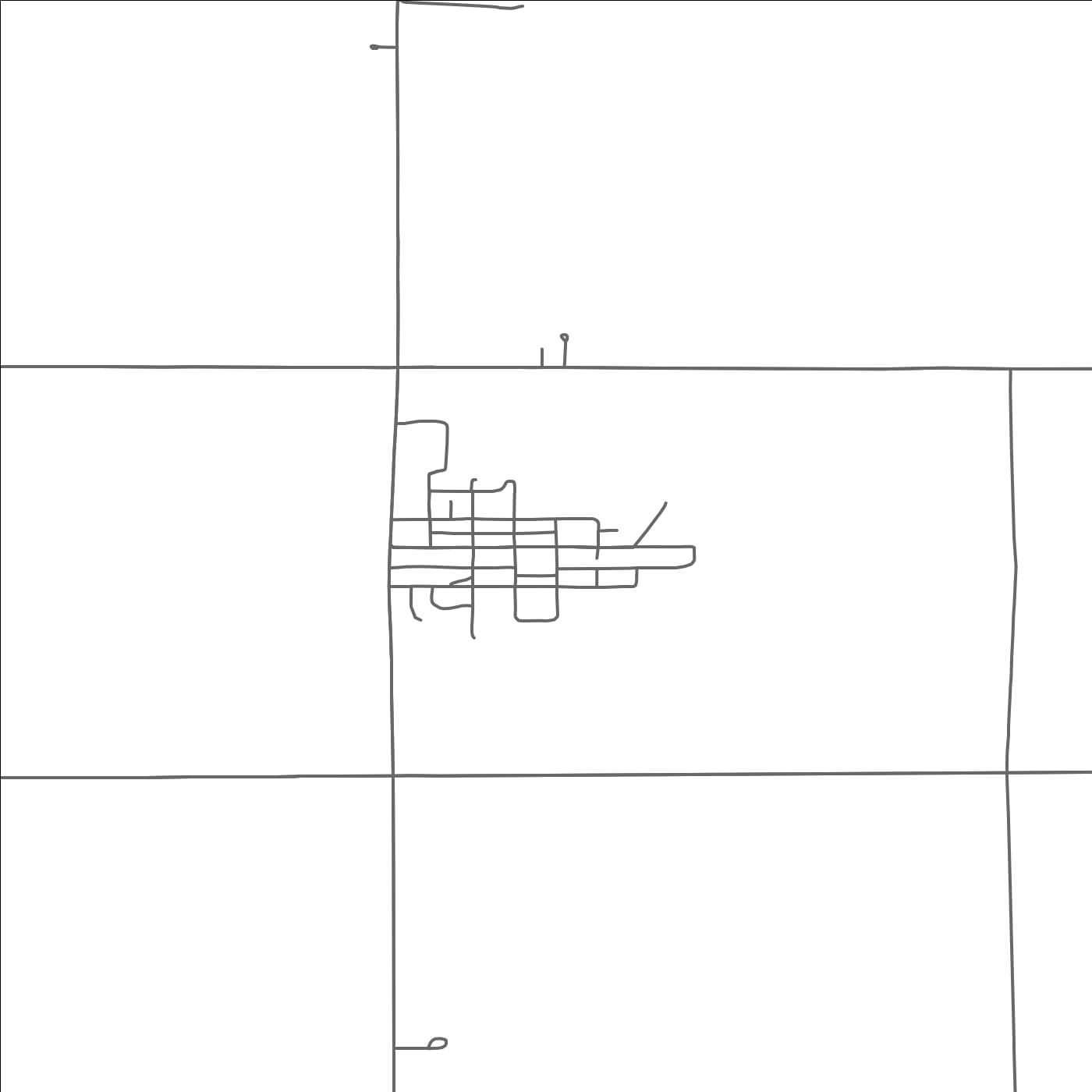 ROAD MAP OF GOODRIDGE, MINNESOTA BY MAPBAKES