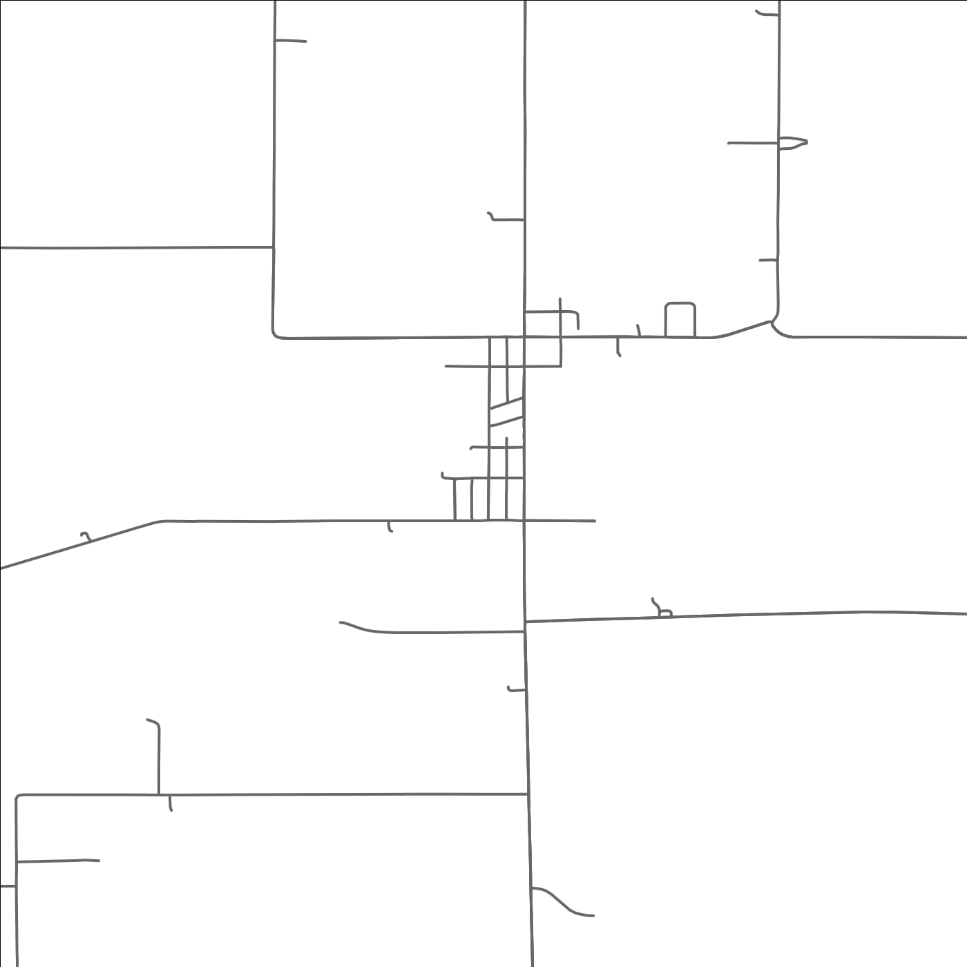 ROAD MAP OF GRANADA, MINNESOTA BY MAPBAKES