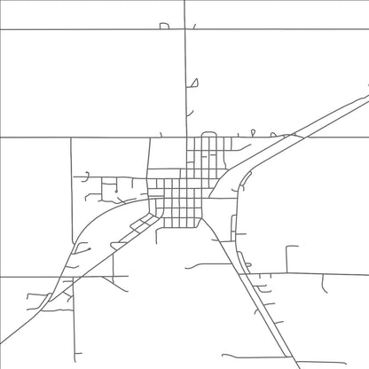 ROAD MAP OF GREENBUSH, MINNESOTA BY MAPBAKES