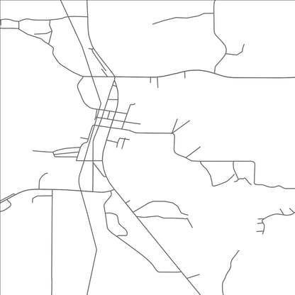 ROAD MAP OF HACKENSACK, MINNESOTA BY MAPBAKES