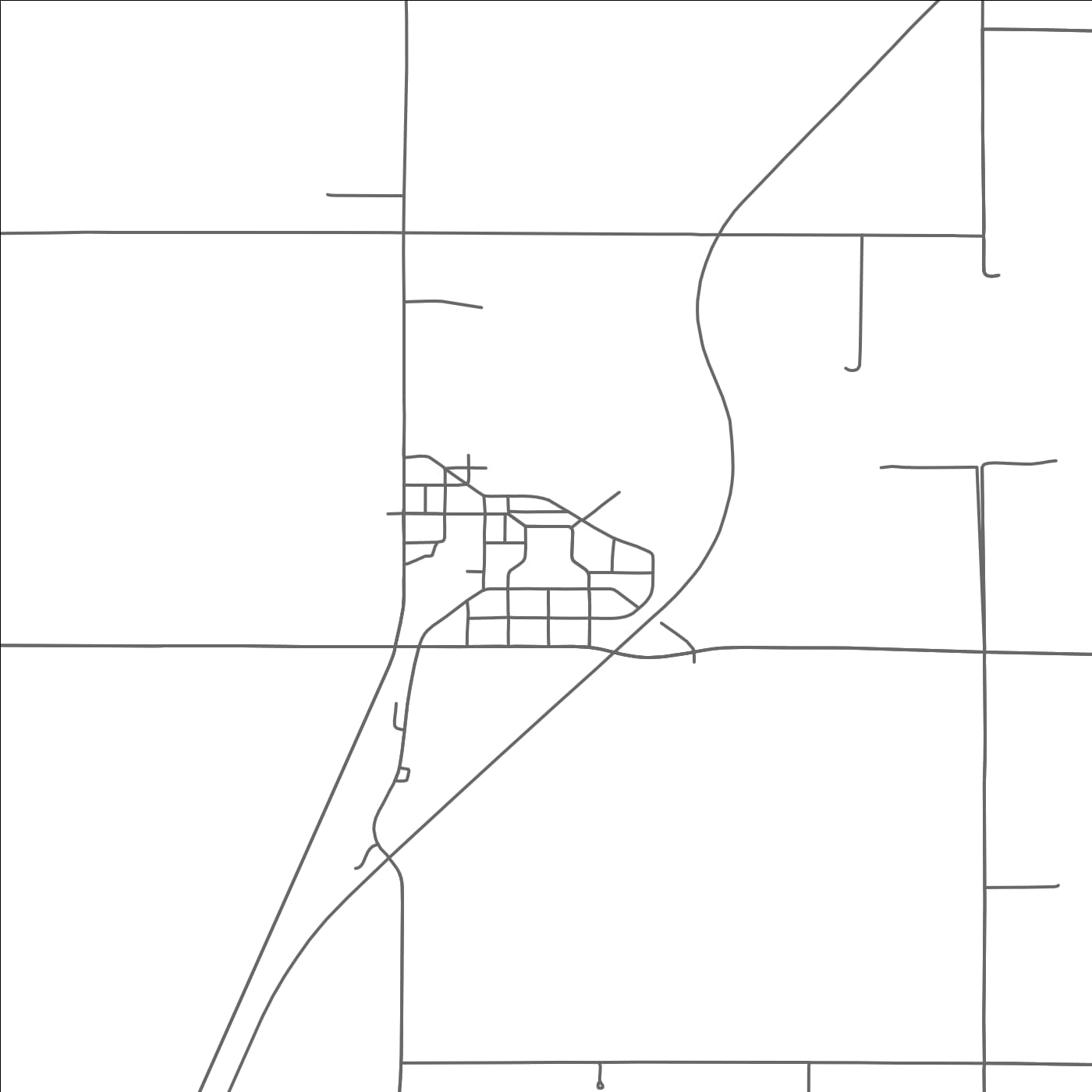 ROAD MAP OF HANLEY FALLS, MINNESOTA BY MAPBAKES