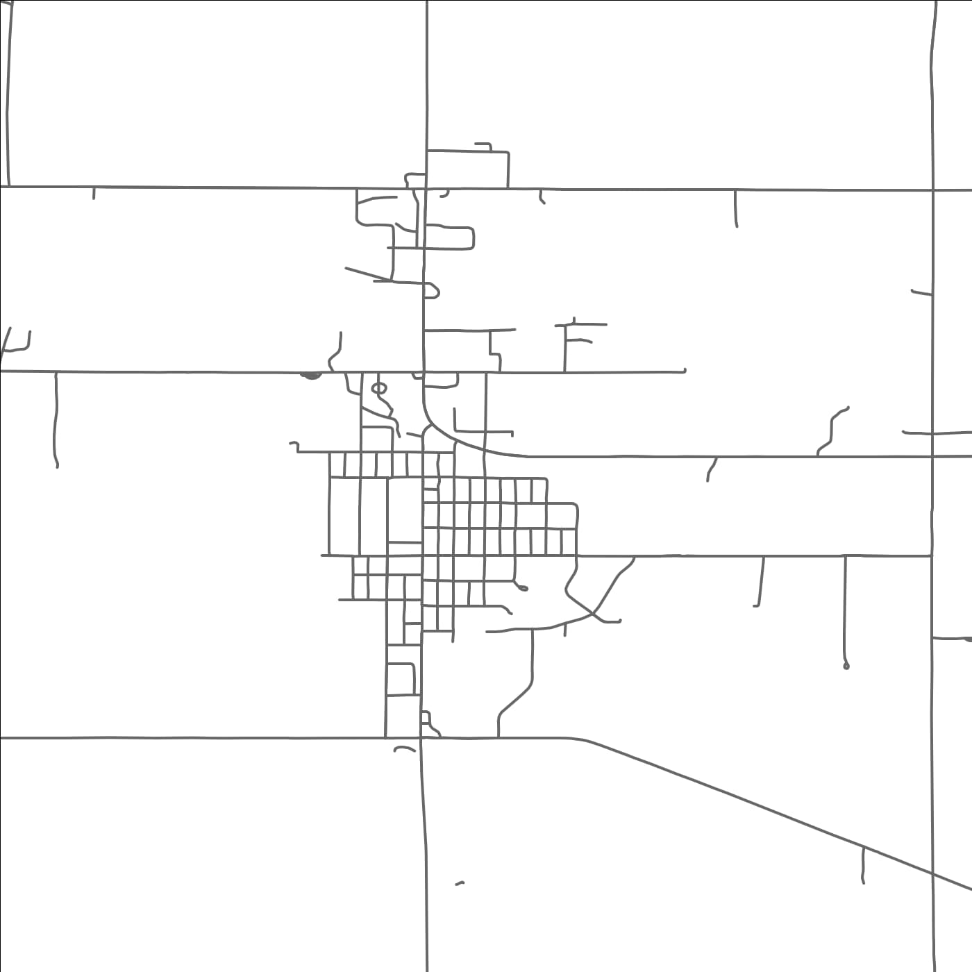 ROAD MAP OF HARMONY, MINNESOTA BY MAPBAKES