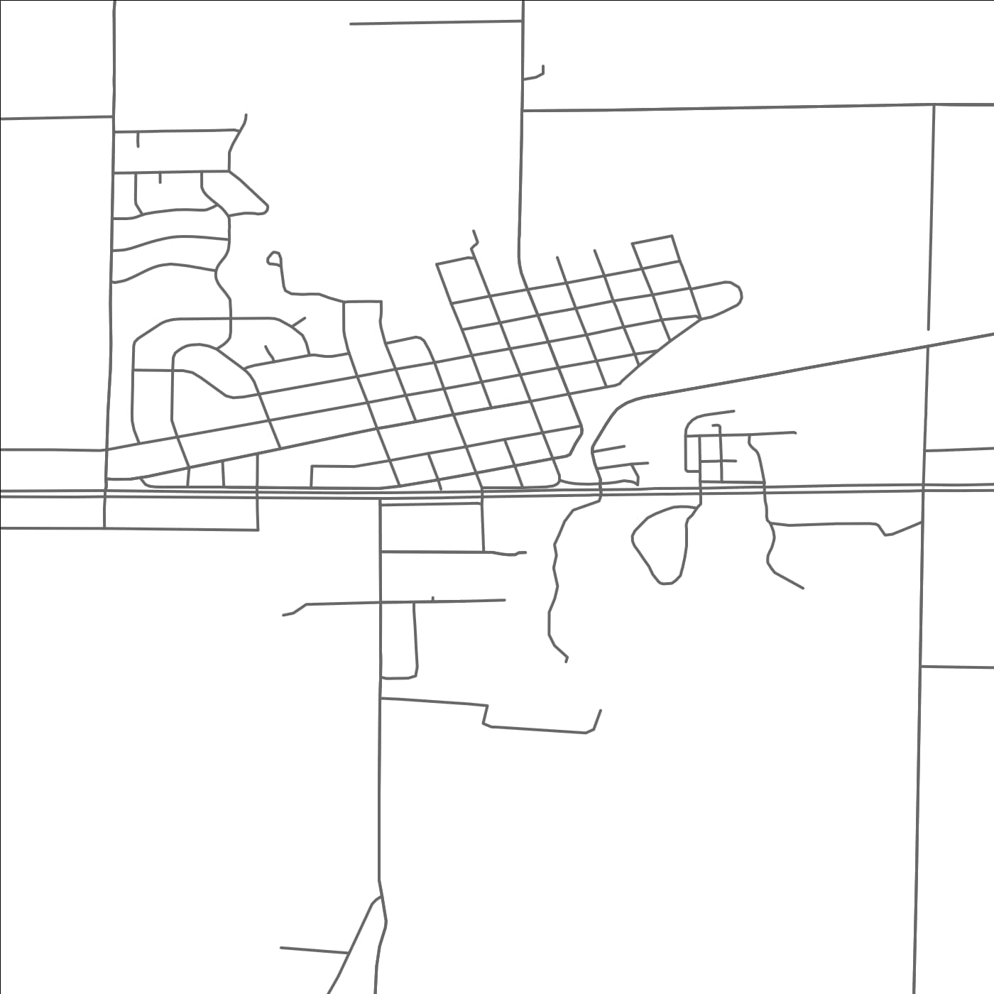 ROAD MAP OF HAWLEY, MINNESOTA BY MAPBAKES