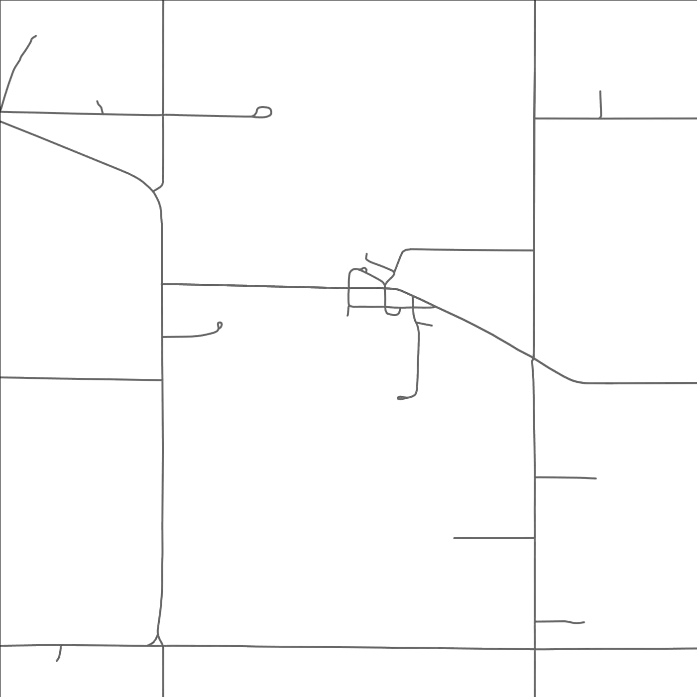 ROAD MAP OF HAZEL RUN, MINNESOTA BY MAPBAKES