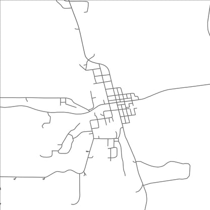 ROAD MAP OF HENDERSON, MINNESOTA BY MAPBAKES