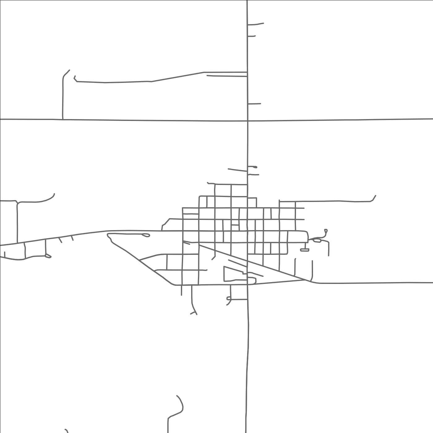 ROAD MAP OF HENDRICKS, MINNESOTA BY MAPBAKES